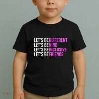 Let's Be Different Kind Inclusive Friends Toddler T-Shirt thumb 2