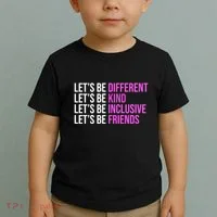 Let's Be Different Kind Inclusive Friends Toddler T-Shirt thumb 2