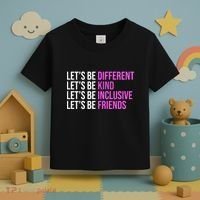 Let's Be Different Kind Inclusive Friends Toddler T-Shirt thumb 3
