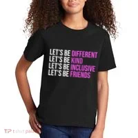 Let's Be Different Kind Inclusive Friends Kids T-Shirt thumb 2