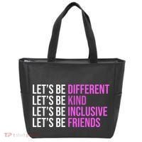 Let's Be Different Kind Inclusive Friends Tote Bag thumb 0