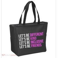 Let's Be Different Kind Inclusive Friends Tote Bag thumb 2