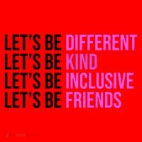 Let's Be Different Kind Inclusive Friends Santa Hat thumb 1