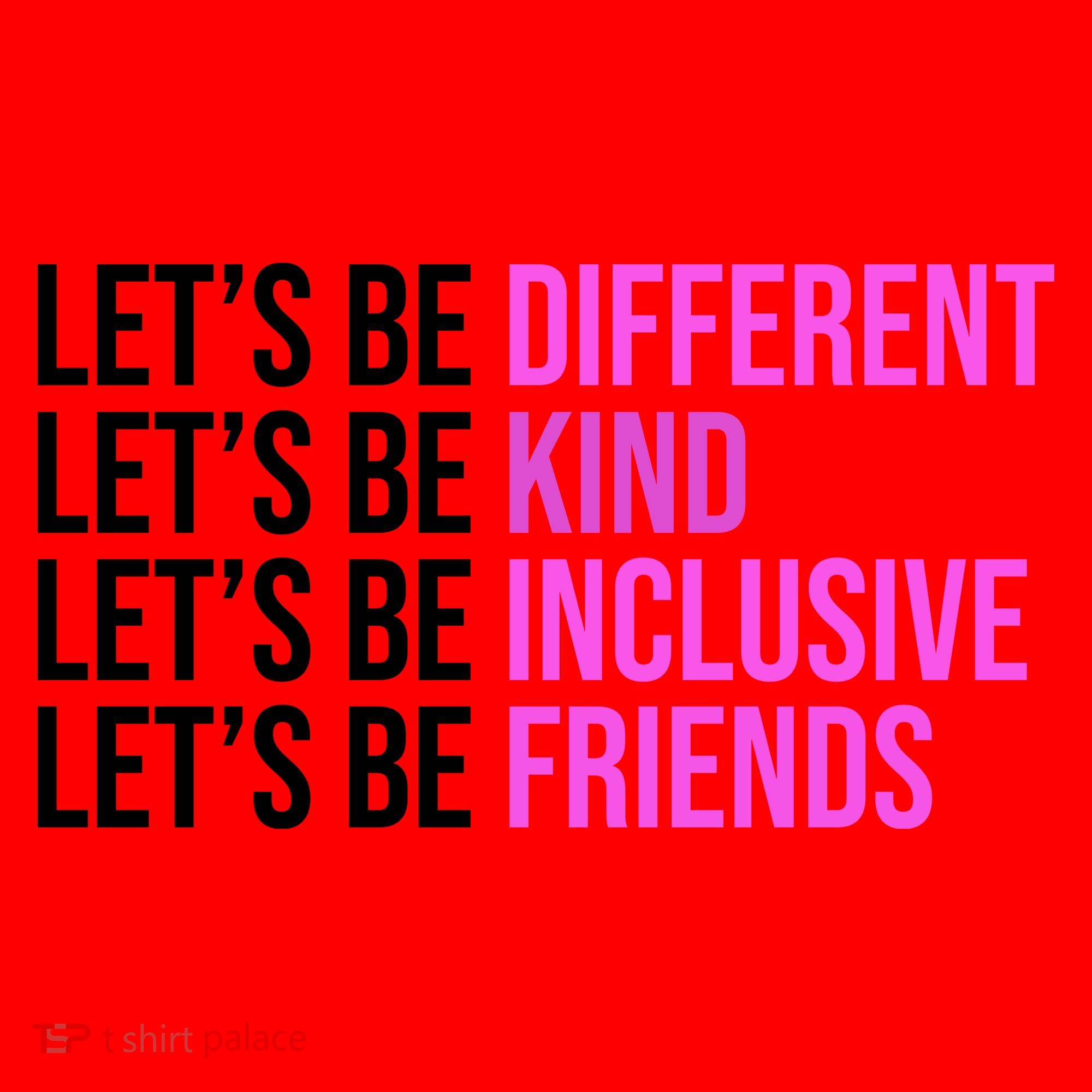 Let's Be Different Kind Inclusive Friends Santa Hat