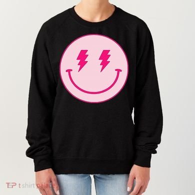 Lightning Bolt Eyes Happy Face Women's Sweatshirt