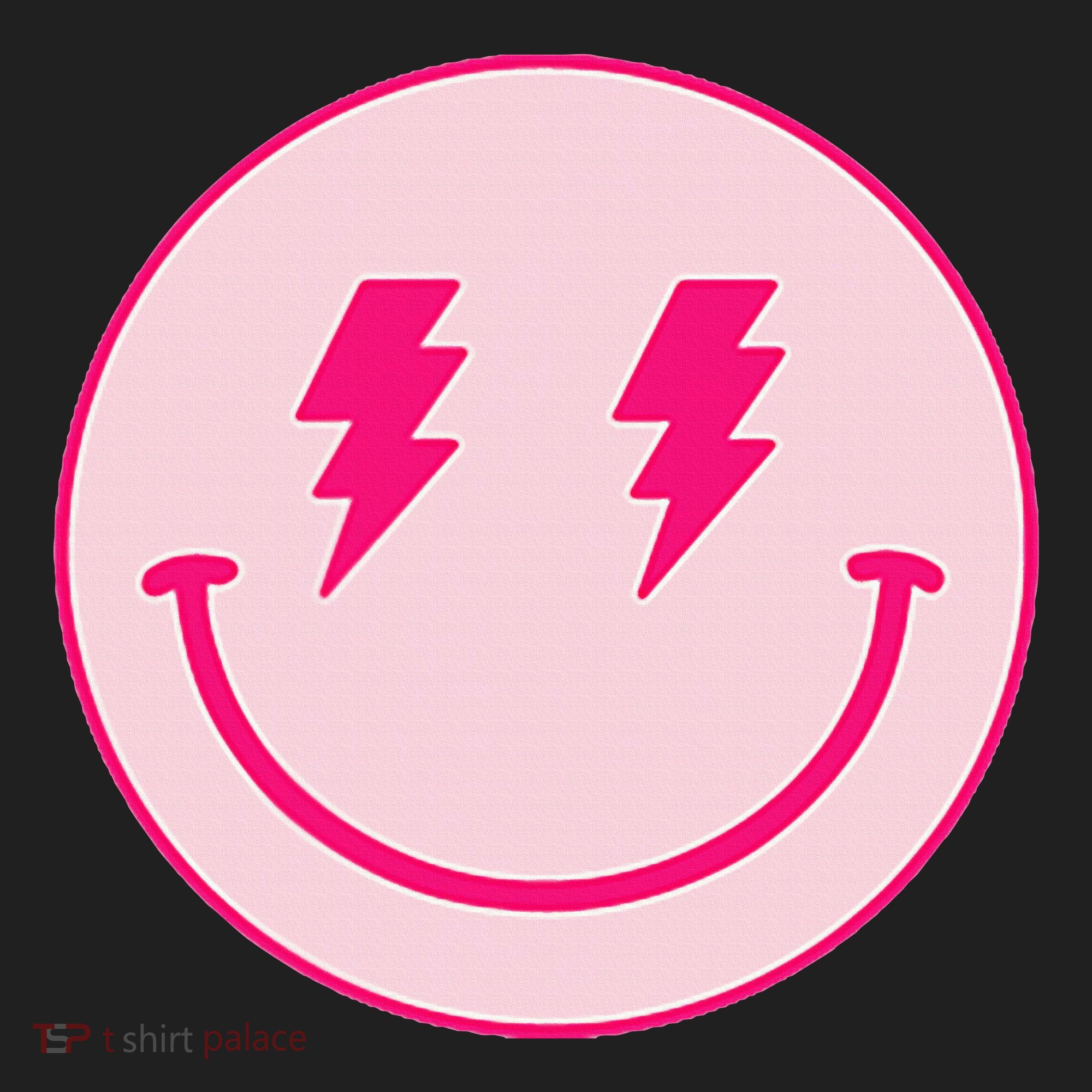 Lightning Bolt Eyes Happy Face Women's Sweatshirt