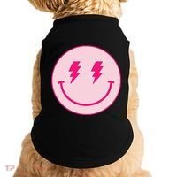 Lightning Bolt Eyes Happy Face Doggie Tank thumb 0