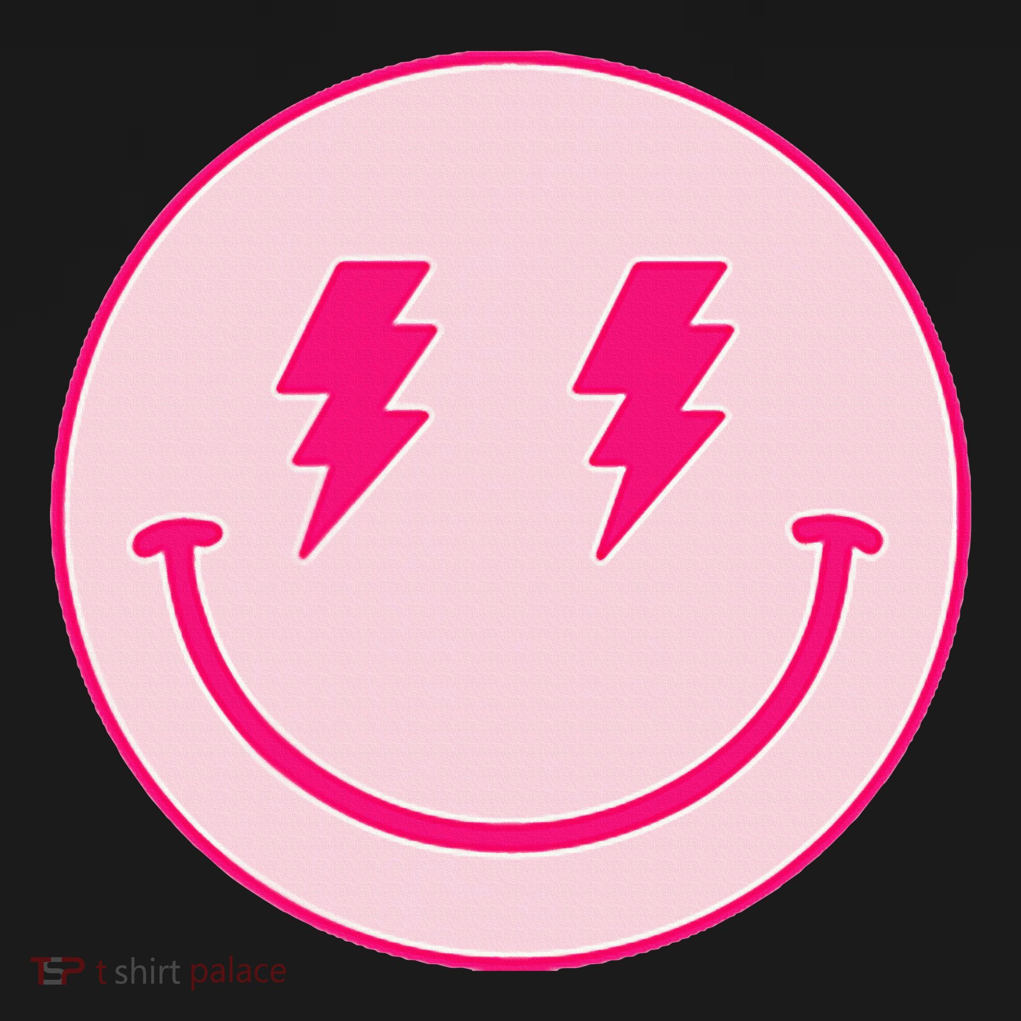 Lightning Bolt Eyes Happy Face Long Sleeve Shirt