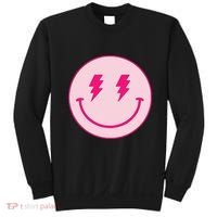 Lightning Bolt Eyes Happy Face Sweatshirt thumb 0