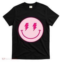 Lightning Bolt Eyes Happy Face T-Shirt thumb 0