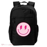 Lightning Bolt Eyes Happy Face Backpack thumb 0