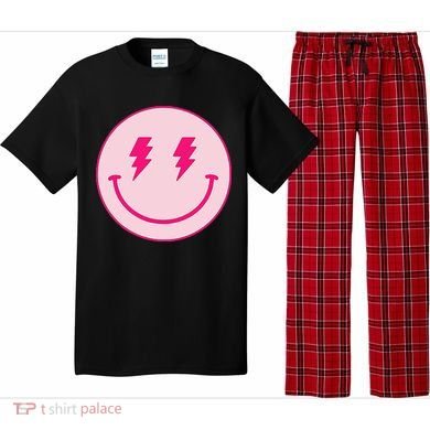 Lightning Bolt Eyes Happy Face Pajama Set