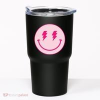 Lightning Bolt Eyes Happy Face Tumbler thumb 0