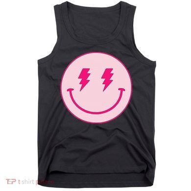 Lightning Bolt Eyes Happy Face Tank Top
