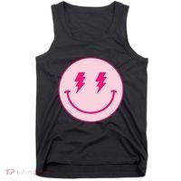 Lightning Bolt Eyes Happy Face Tank Top thumb 0