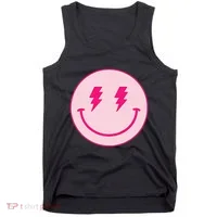 Lightning Bolt Eyes Happy Face Tank Top thumb 0