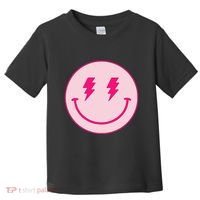 Lightning Bolt Eyes Happy Face Toddler T-Shirt thumb 0