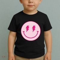 Lightning Bolt Eyes Happy Face Toddler T-Shirt thumb 2