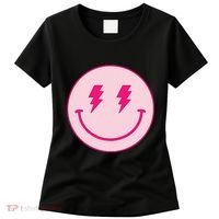 Lightning Bolt Eyes Happy Face Women's T-Shirt thumb 0