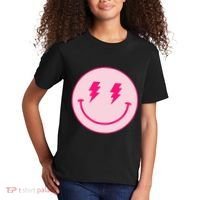 Lightning Bolt Eyes Happy Face Kids T-Shirt thumb 2