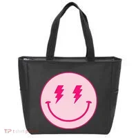 Lightning Bolt Eyes Happy Face Tote Bag thumb 0
