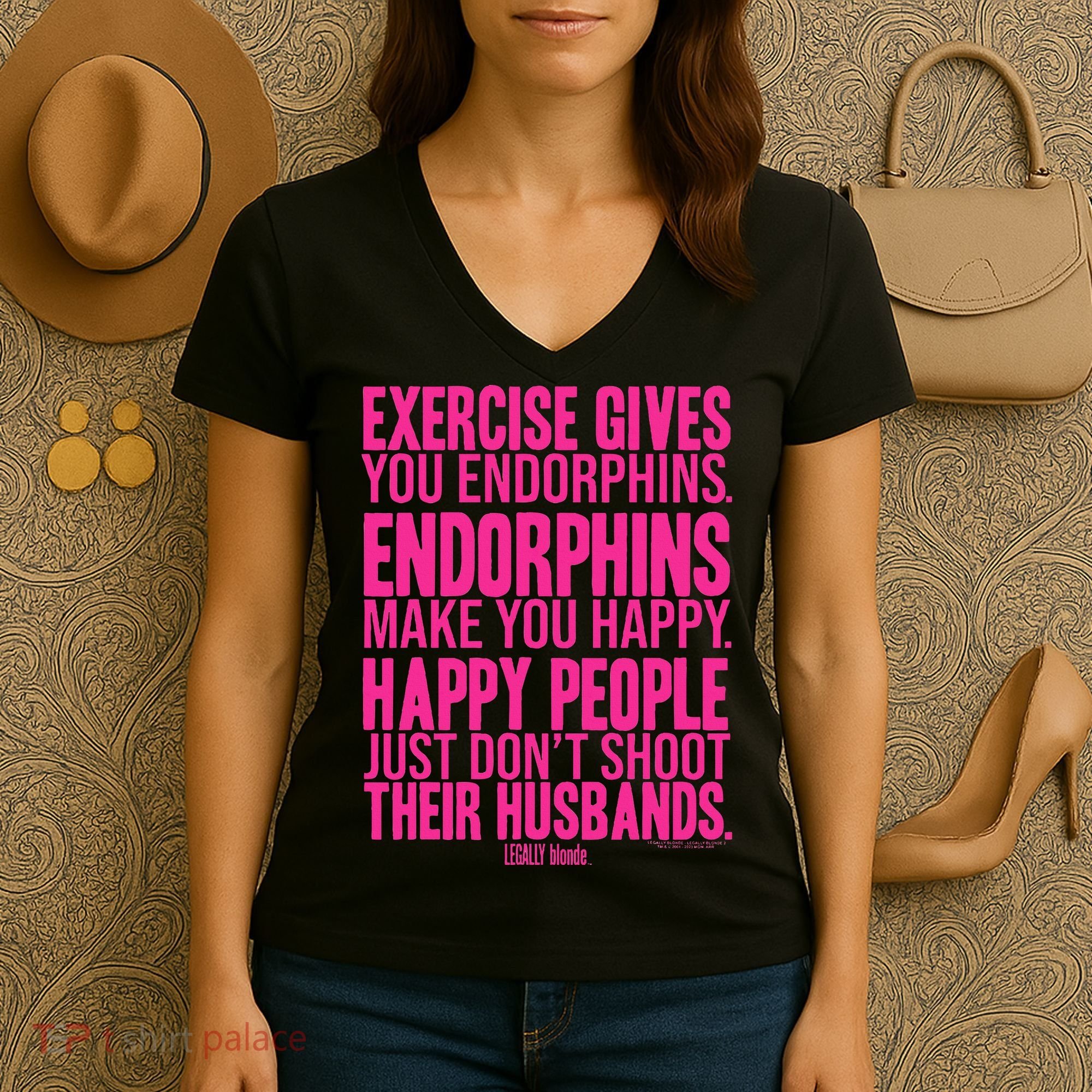 Legally Blonde Endorphins Women's V-Neck T-Shirt