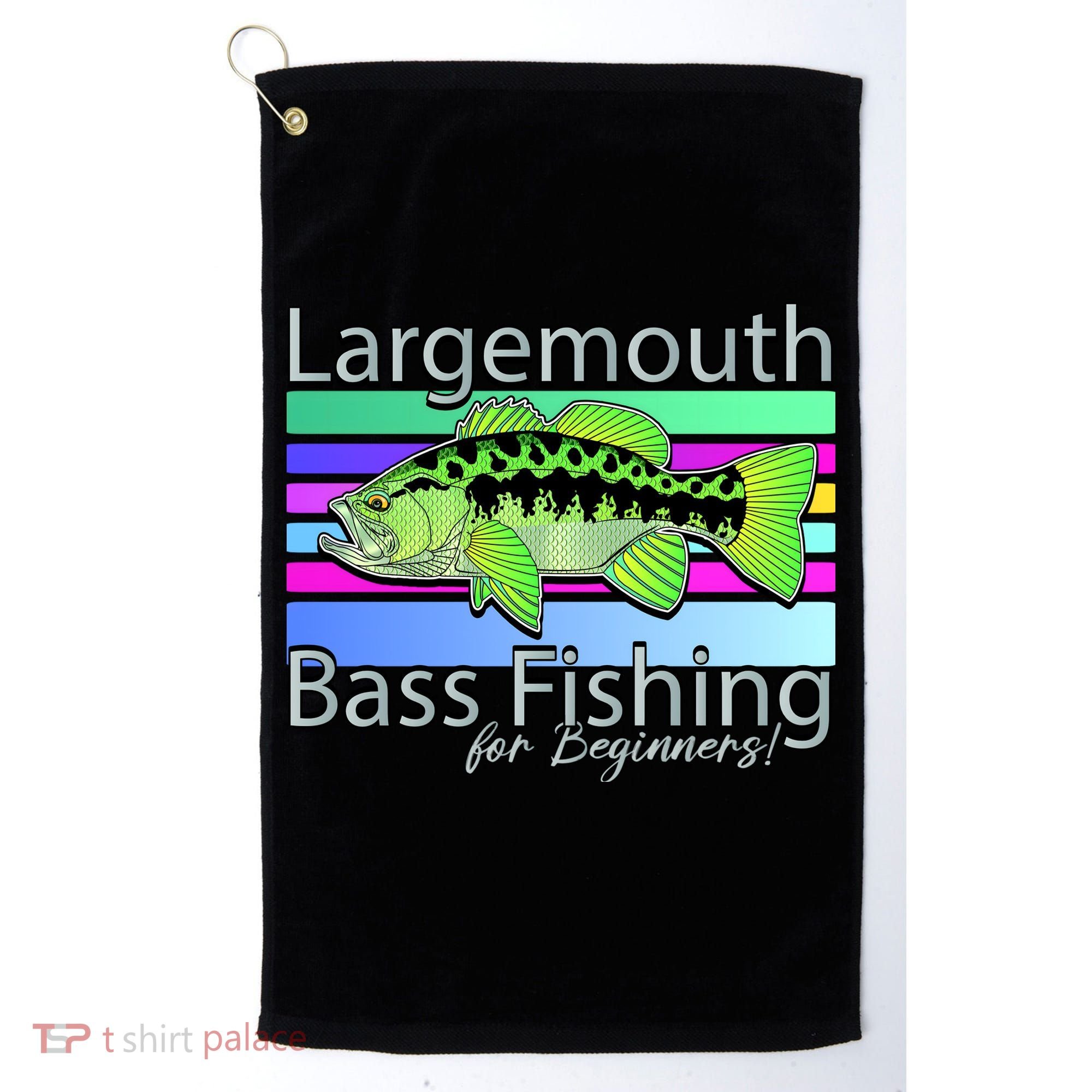 Largemouth Bass Fishing For Beginners Golf Towel