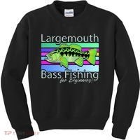 Largemouth Bass Fishing For Beginners Kids Sweatshirt thumb 0