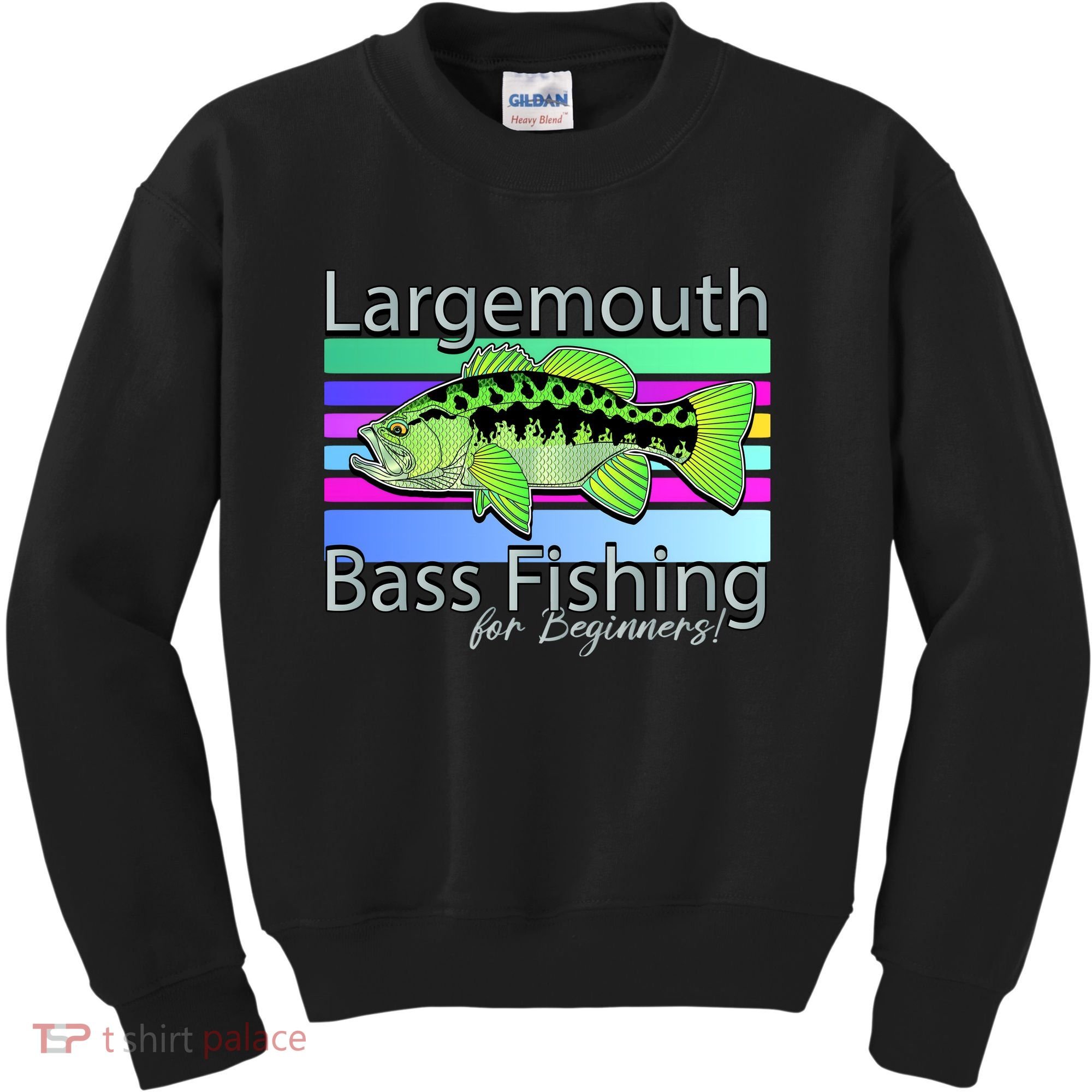 Largemouth Bass Fishing For Beginners Kids Sweatshirt