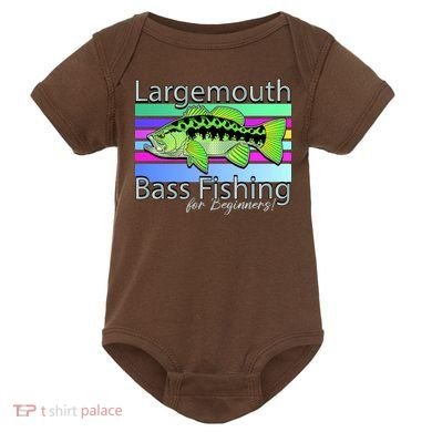 Largemouth Bass Fishing For Beginners Baby Bodysuit