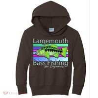 Largemouth Bass Fishing For Beginners Kids Hoodie thumb 0