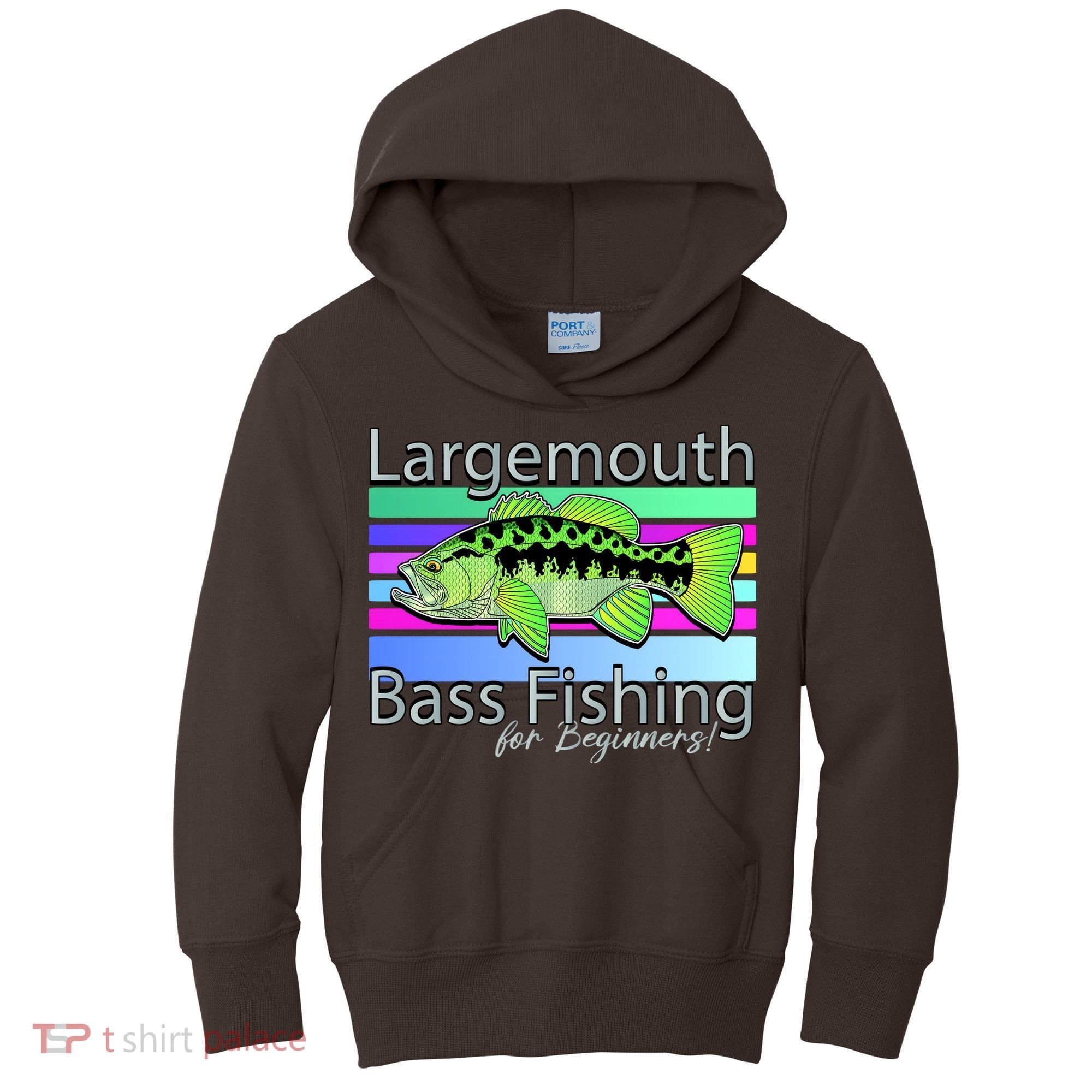 Largemouth Bass Fishing For Beginners Kids Hoodie