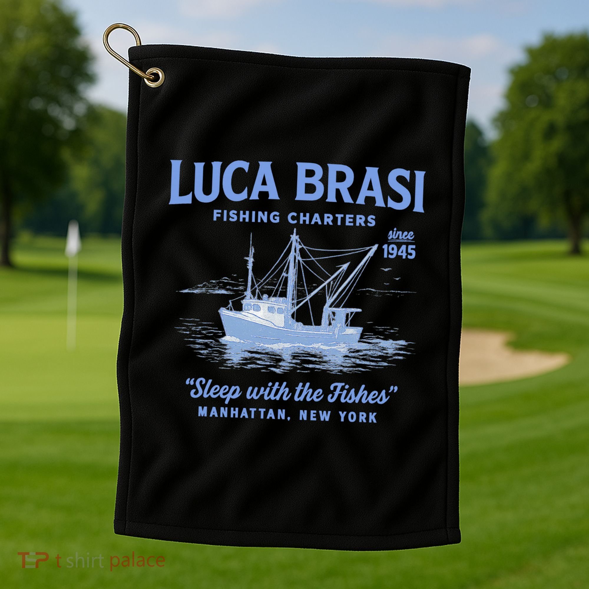 Luca Brasi Fishing Charters Golf Towel