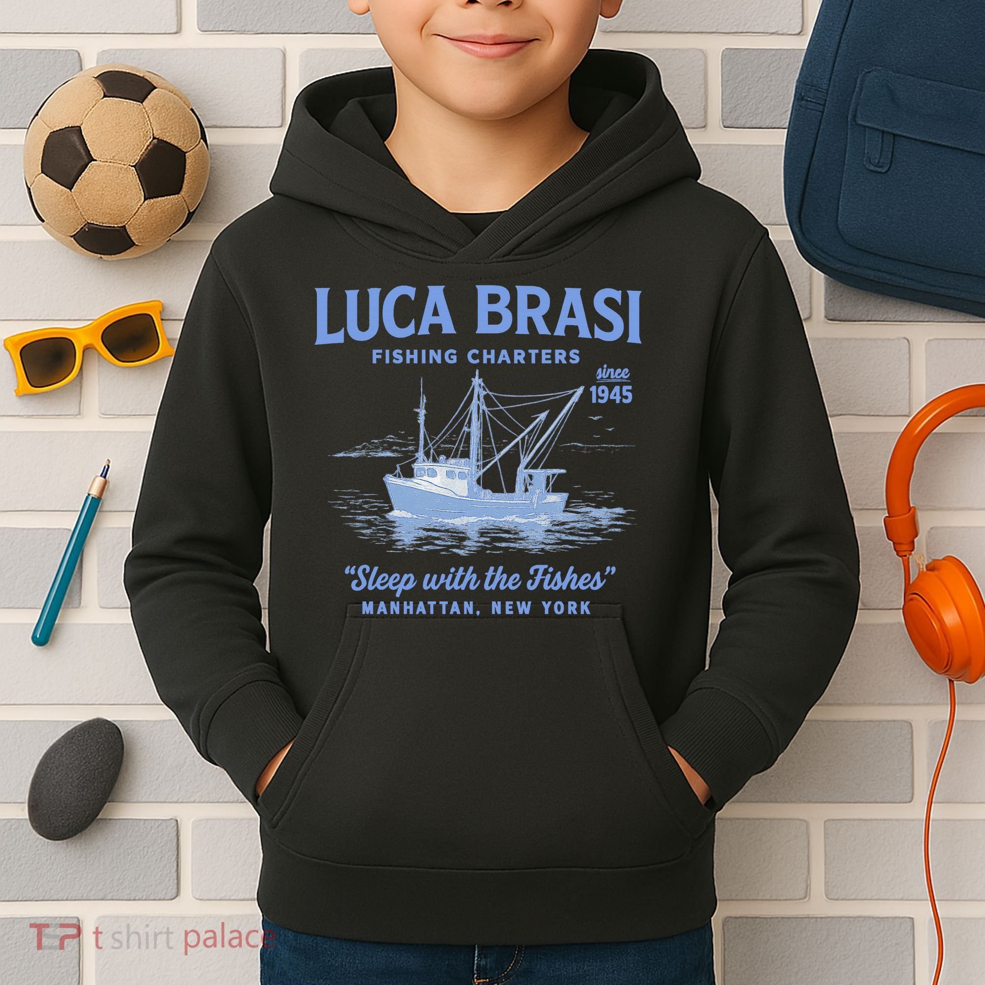 Luca Brasi Fishing Charters Kids Hoodie
