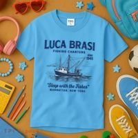 Luca Brasi Fishing Charters Kids T-Shirt thumb 3