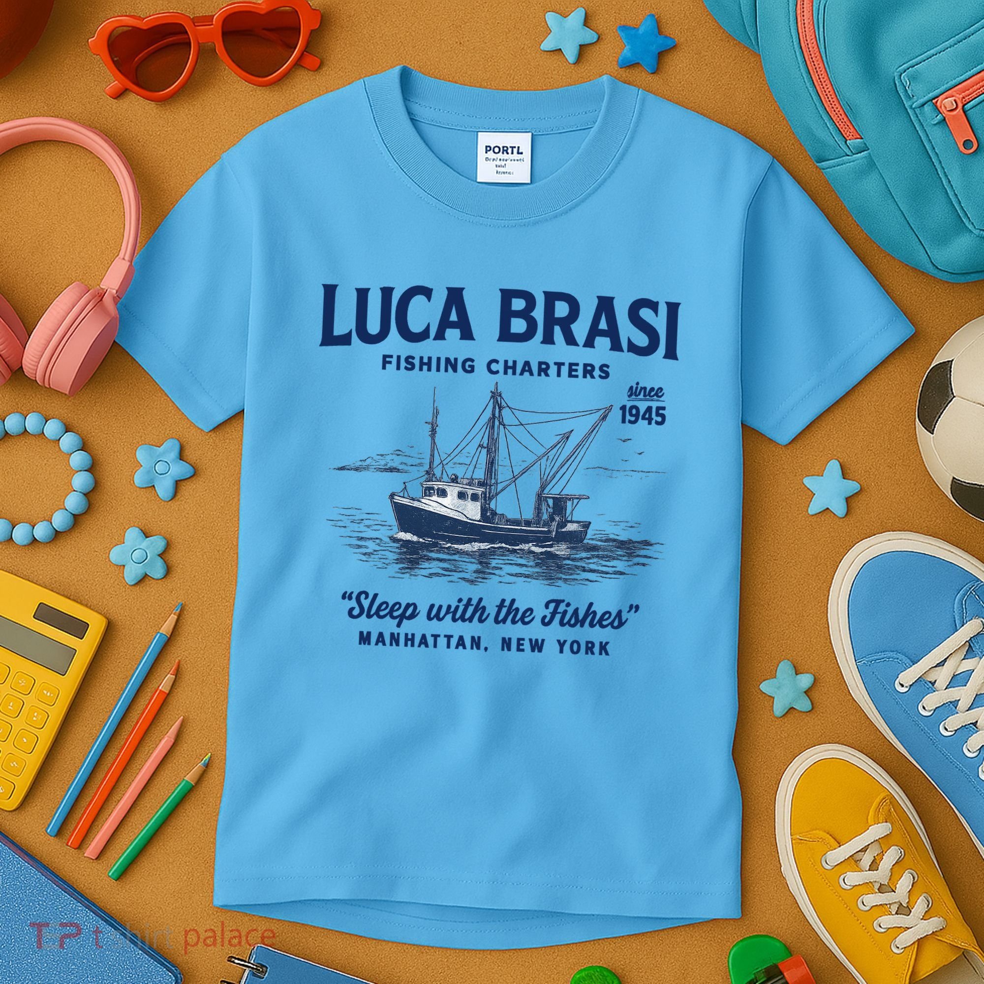 Luca Brasi Fishing Charters Kids T-Shirt