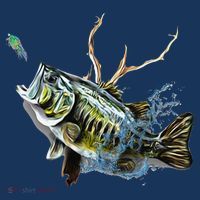 Largemouth Bass Fishing Largemouth Bass Women's Hoodie thumb 2