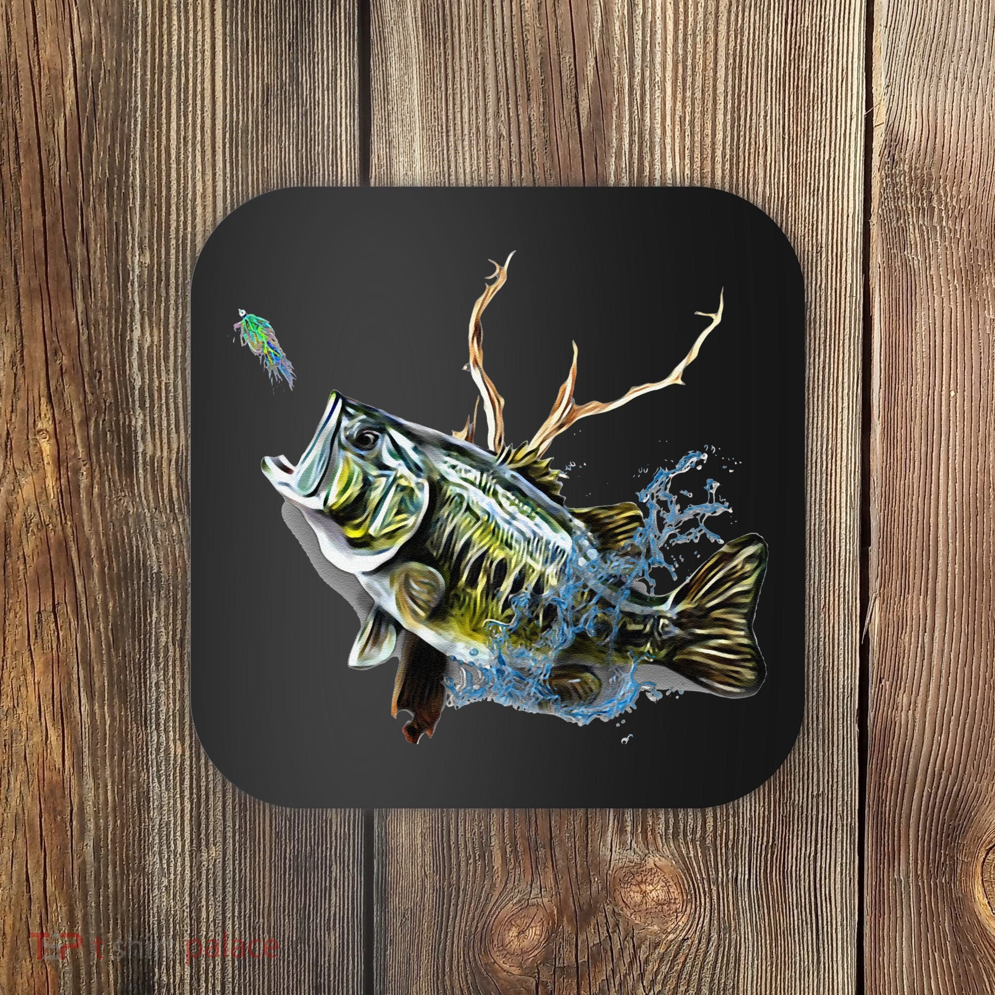 Largemouth Bass Fishing  & Largemouth Bass Coaster