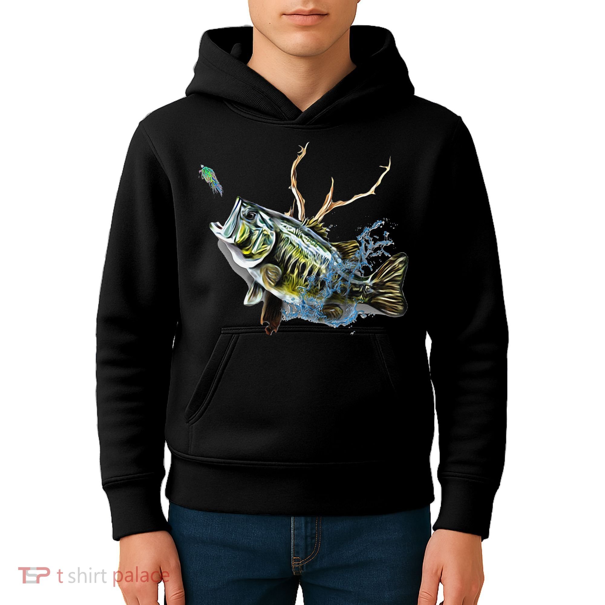 Largemouth Bass Fishing  & Largemouth Bass Kids Hoodie