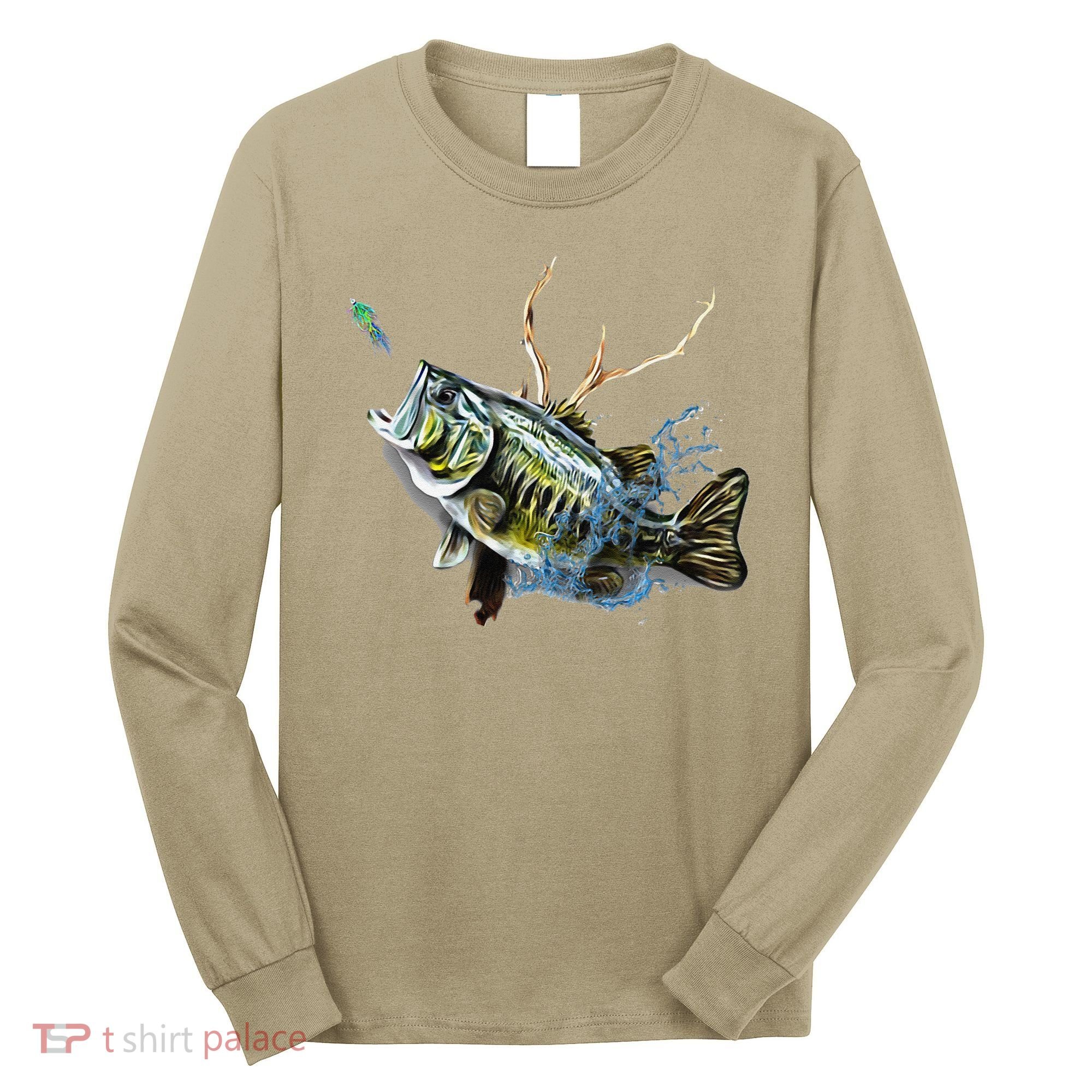 Largemouth Bass Fishing  & Largemouth Bass Long Sleeve Shirt