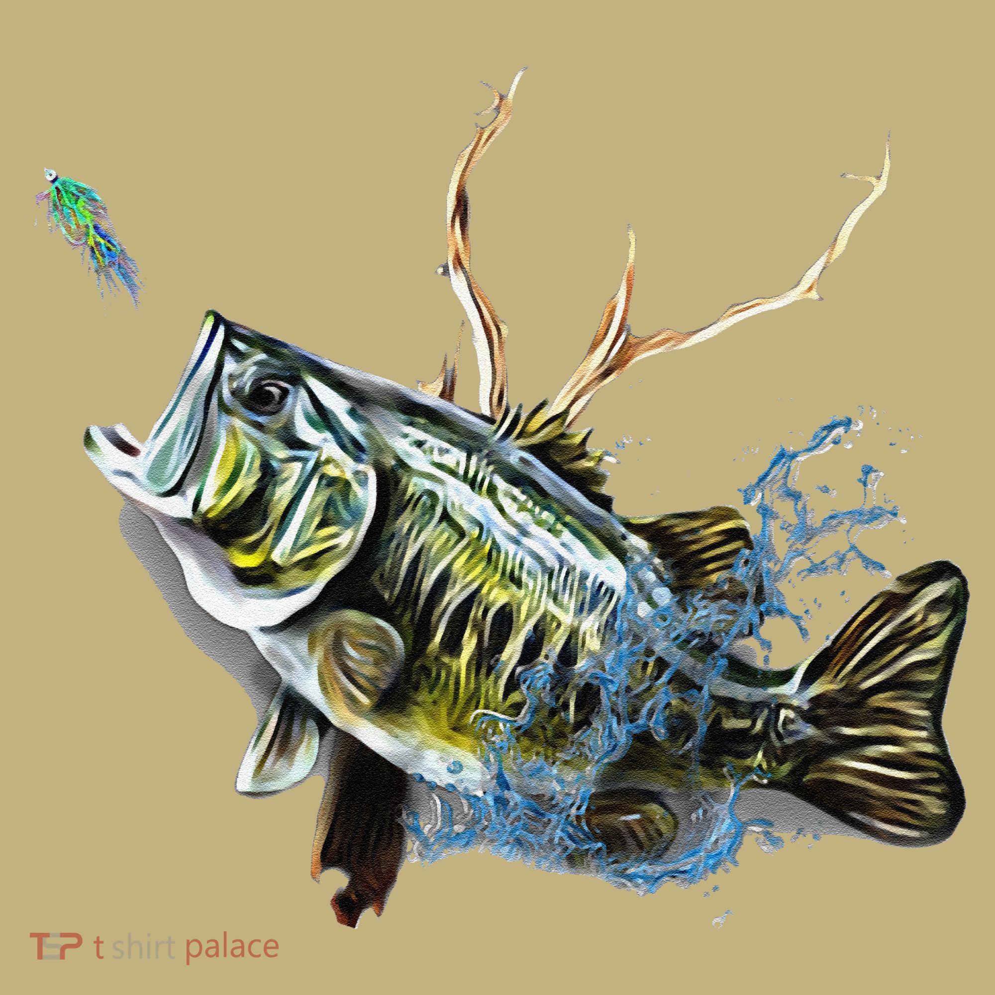 Largemouth Bass Fishing  & Largemouth Bass Button