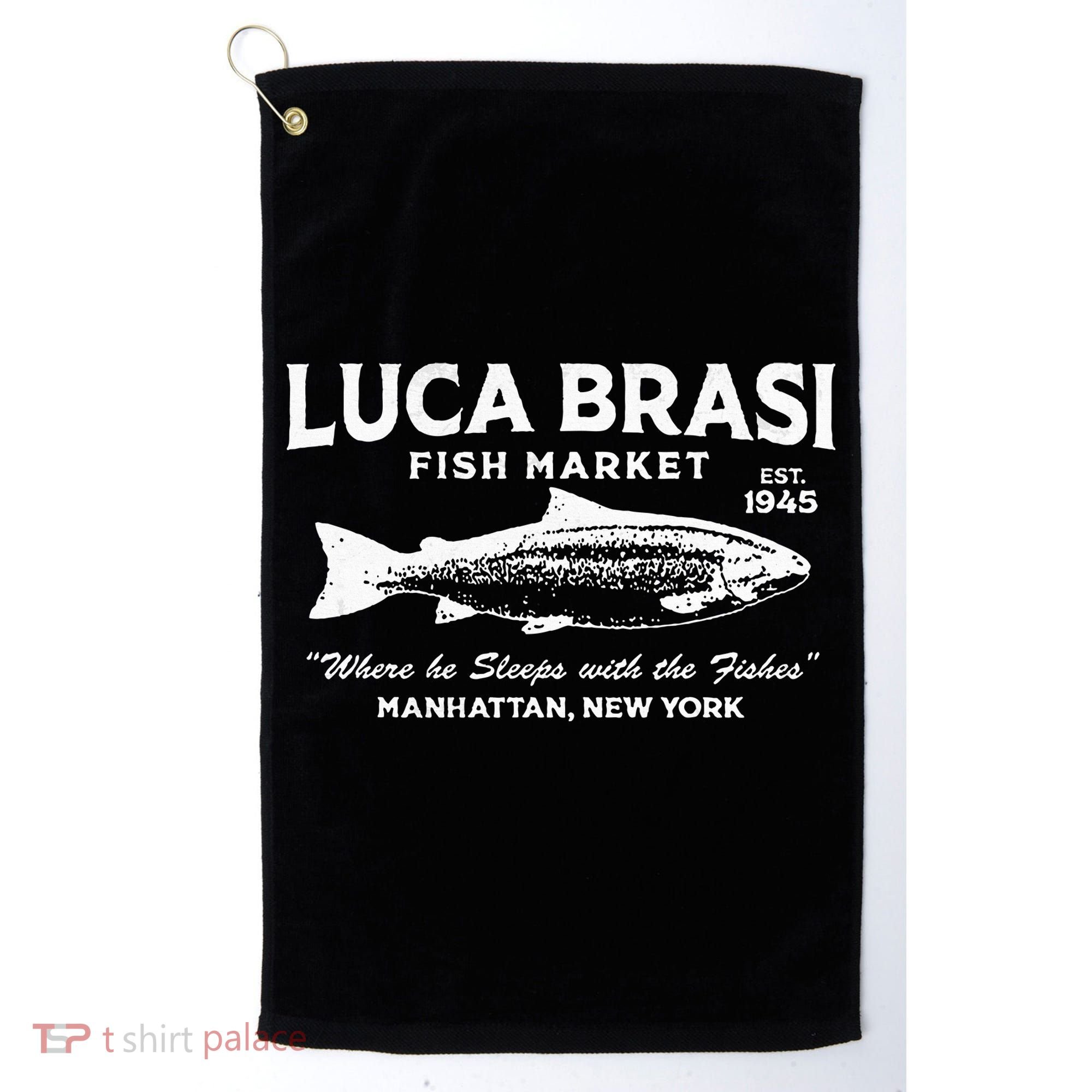 Luca Brasi Fish Market Fishing Golf Towel