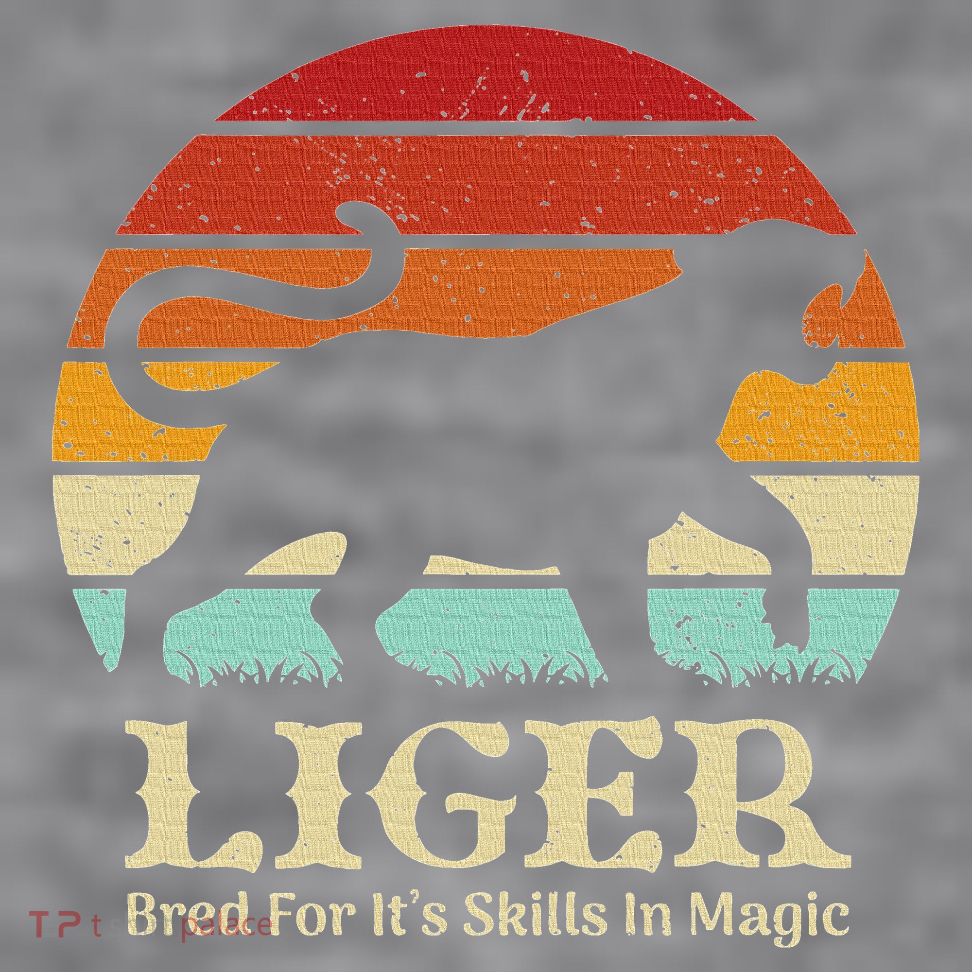Liger Bred For Ist Skills In Magic Women's Racerback Cropped Tank