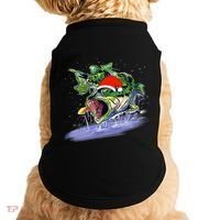 Largemouth Bass Fishing Merry Fishmas Gift Doggie Tank thumb 0