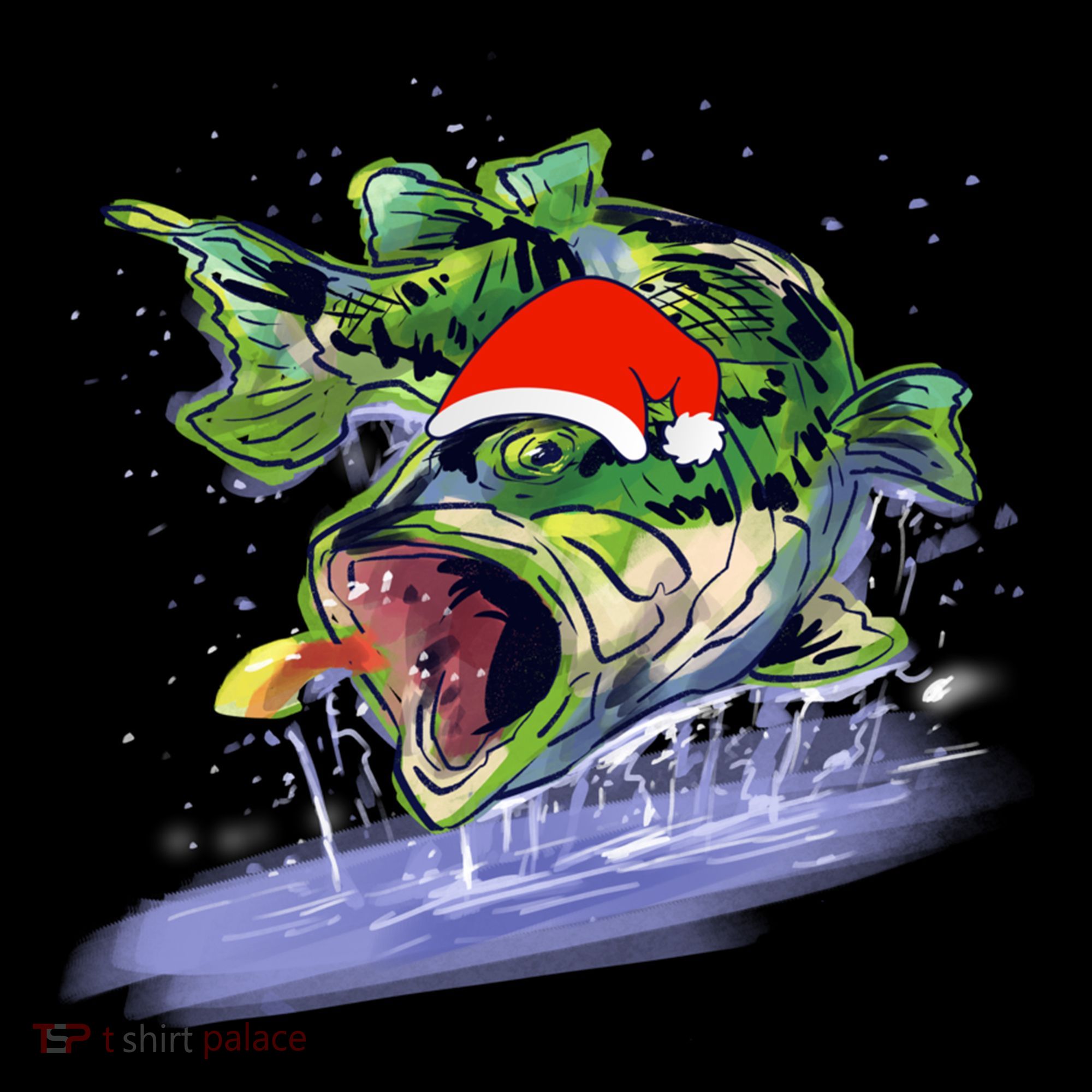 Largemouth Bass Fishing Merry Fishmas Gift Coffee Mug