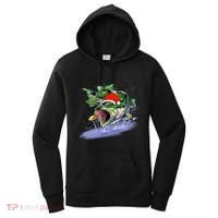 Largemouth Bass Fishing Merry Fishmas Gift Women's Hoodie thumb 0
