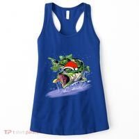 Largemouth Bass Fishing Merry Fishmas Gift Women's Tank Top thumb 0