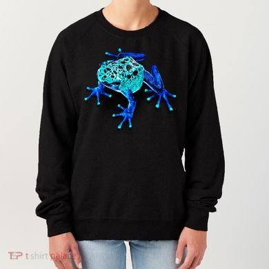 Little Blue Frog With Spots Women's Sweatshirt