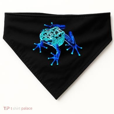Little Blue Frog With Spots USA-Made Doggie Bandana