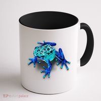 Little Blue Frog With Spots Coffee Mug thumb 1